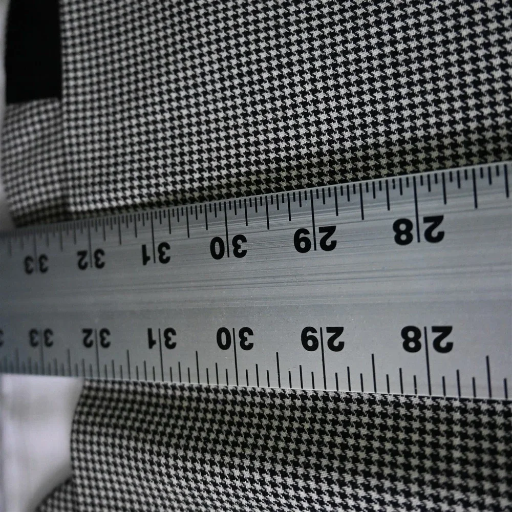 Meeting Street 48R Gray Houndstooth 100% Wool Mens Blazer Suit Jacket Sport Coat